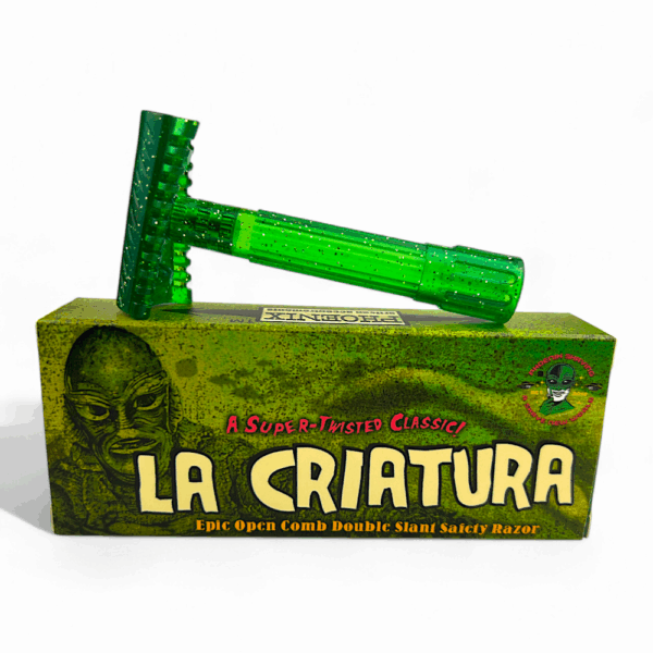 Phoenix Artisan Accoutrements Rasierhobel La Criatura, offener Kamm, Double Slant1