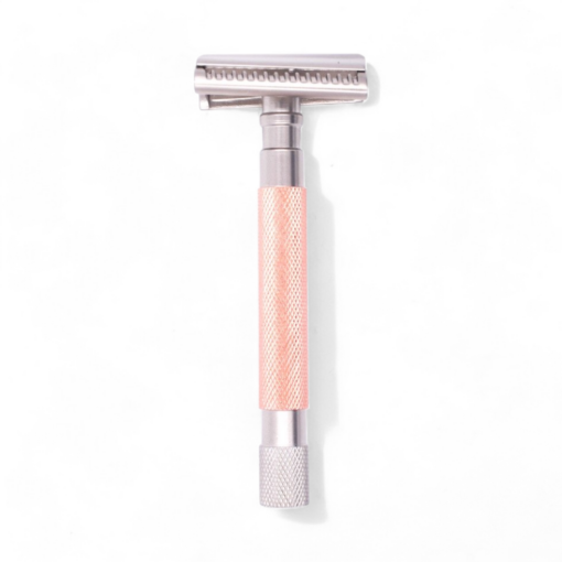 Parker 55-SL-RG Semi-Slant Rasierhobel Roségold, geschlossener Kamm, Double Edge