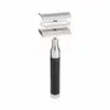 Mühle Rasierhobel R 96 ROCCA, Edelstahl/Schwarz, geschlossener Kamm1