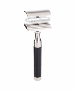 Mühle Rasierhobel R 96 ROCCA, Edelstahl/Schwarz, geschlossener Kamm1
