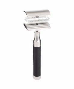 Mühle Rasierhobel R 96 ROCCA, Edelstahl/Schwarz, geschlossener Kamm1