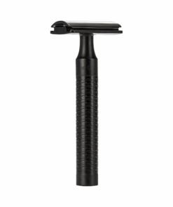 Mühle R 96 Jet Rasierhobel - Schwarz DLC, geschlossene Schaumkante, Double Edge