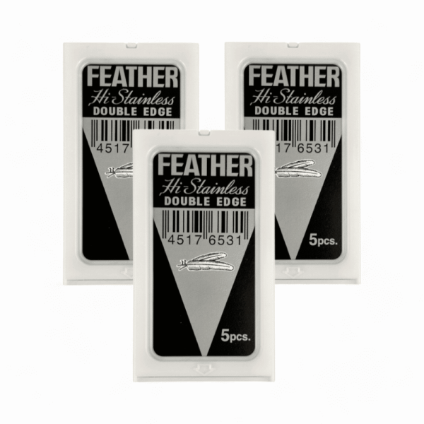 Feather Hi-Stainless Double Edge Rasierklinge - 15 Stk.