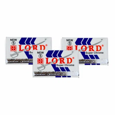Lord Rasierklinge Super Chrome Bundle, 15 Stk. Double Edge