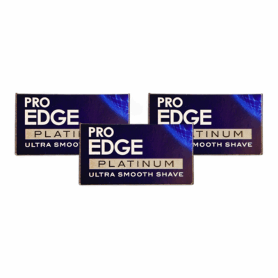 RK Shaving Rasierklinge Pro Edge Platinum Bundle, 15 Stk., Double Edge