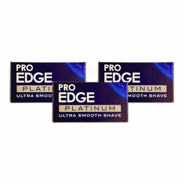 RK Shaving Rasierklinge Pro Edge Platinum Bundle, 15 Stk., Double Edge