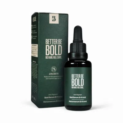 BETTER BE BOLD Anti-Pigment Glatzenserum 30ml, bekämpfe Alters- und Pigmentflecken