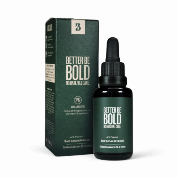 BETTER BE BOLD Anti-Pigment Glatzenserum 30ml, bekämpfe Alters- und Pigmentflecken