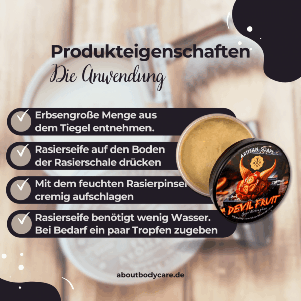 BBS Shaving Rasierseife Devil Fruit 125g-5