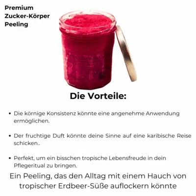 Ancient Wisdom Zuckerpeeling Erdbeer Rum 300g2
