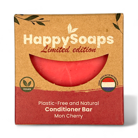 HappySoaps Conditioner Bar Mon Cherry 65g, fester Conditioner