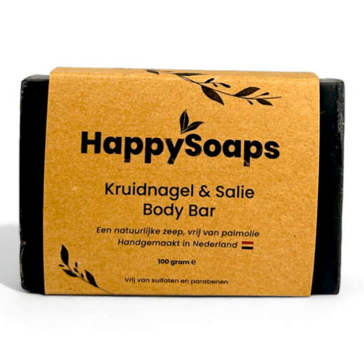 HappySoaps Body Wash Bar Nelken und Salbei 100g
