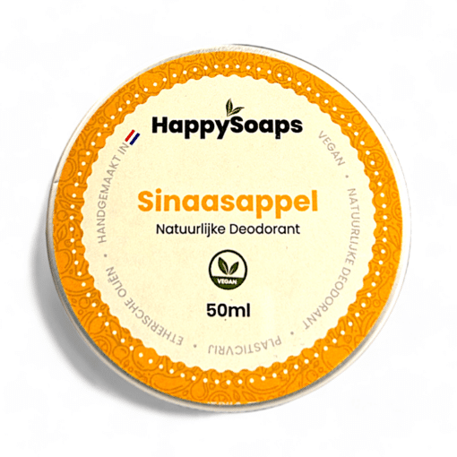 HappySoaps Natürliches Deodorant Orange 50ml, festes Deo