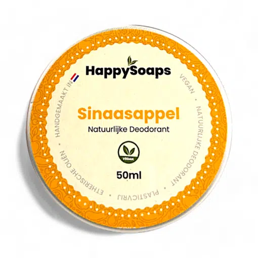 HappySoaps Natürliches Deodorant Orange 50ml, festes Deo