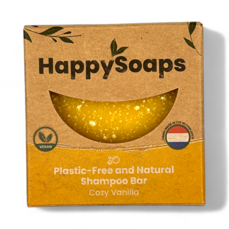 HappySoaps Shampoo Bar Cozy Vanilla 70g, festes Shampoo