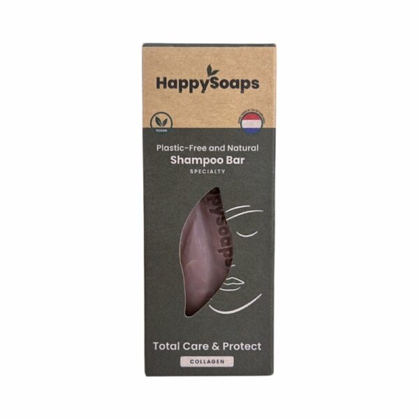 HappySoaps Shampoo Bar Total Care and Protect Collagen 100g