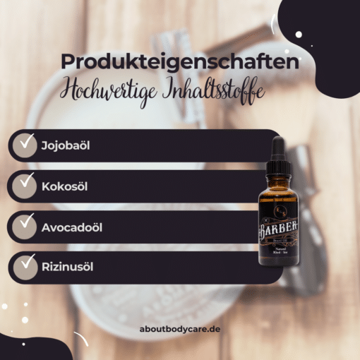 E&S Rasage Bartöl Barber 30ml2