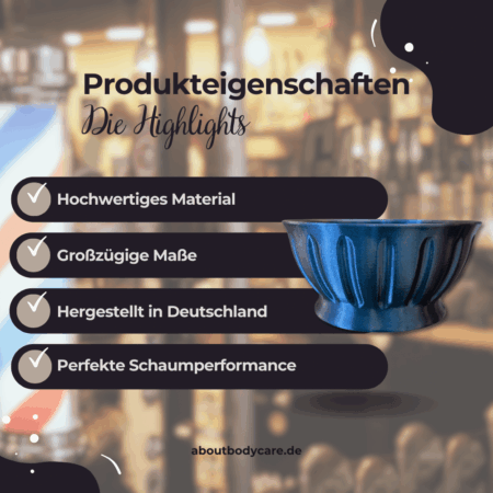 About Body Care Rasierschale Cloud Cannon P Zero - Flamed Titanium1