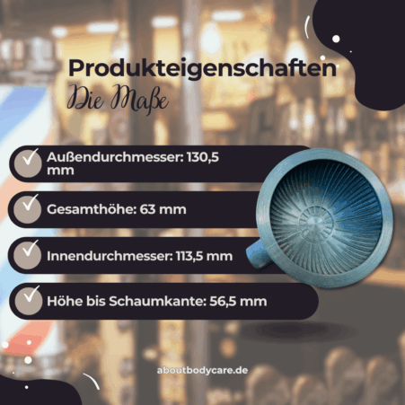 About Body Care Rasierschale Cloud Cannon P1 - Flamed Titanium2