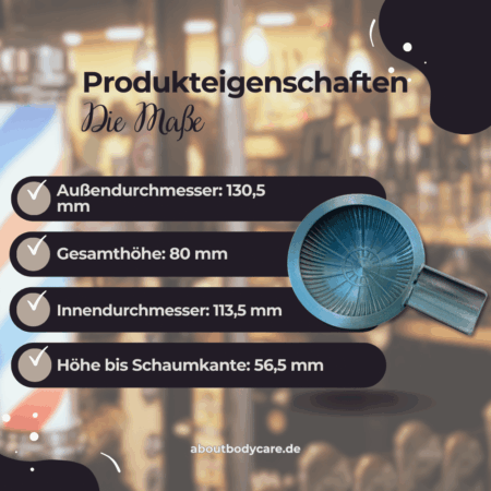 About Body Care Rasierschale Cloud Cannon P2 - Flamed Titanium2