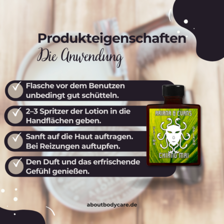 Ariana & Evans Aftershave Chiang Mai 118ml, Ultima Base4