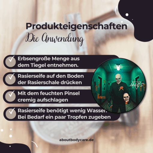 HAGS Rasierseife The Rebirth 114g, Limited Edition4