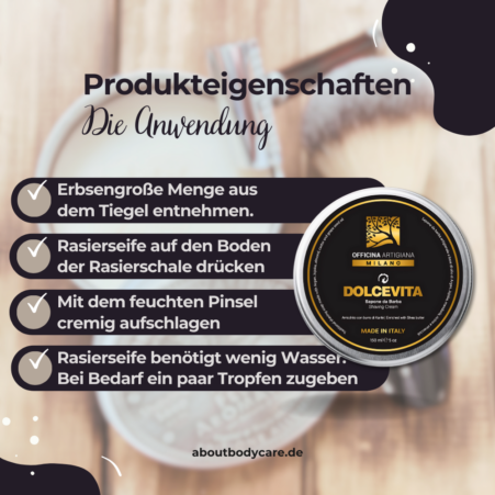 Officina Artigiana Rasierseife Dolcevita 150ml4