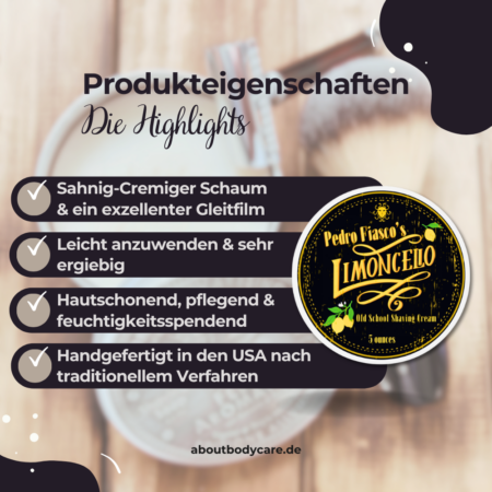 Ariana & Evans Rasierseife Pedro Fiasco's Limoncello 157ml3