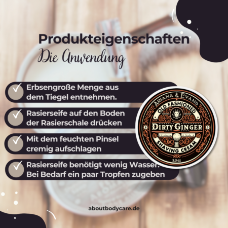 Ariana & Evans Rasierseife Dirty Ginger 157ml4