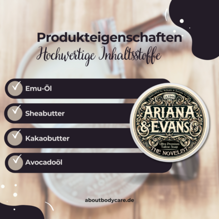 Ariana & Evans Rasierseife The Novelist 118ml, Ultima Base2