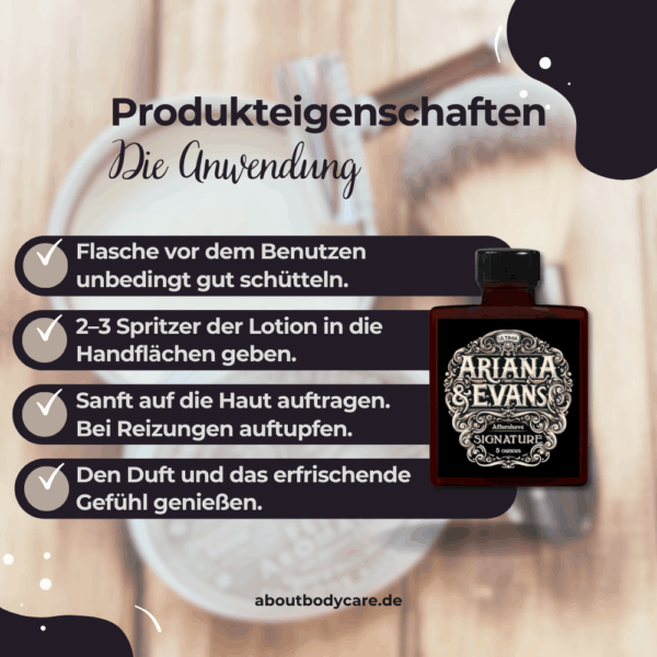 Ariana & Evans Aftershave Signature 148ml, Ultima Base4