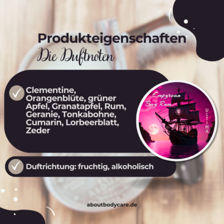 Ariana & Evans Rasierseife Empyrean Bay Rum 118ml, Ultima Base1