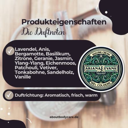 Ariana & Evans Rasierseife 60's 157ml1