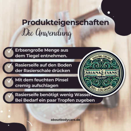 Ariana & Evans Rasierseife 60's 157ml4