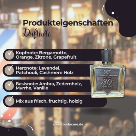 Saponificio Varesino Eau de Parfum 80th, 100ml1