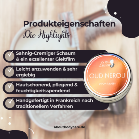 Le Père Lucien Rasierseife Oud Neroli 150g-3