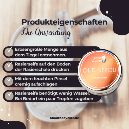 Le Père Lucien Rasierseife Oud Neroli 150g-4
