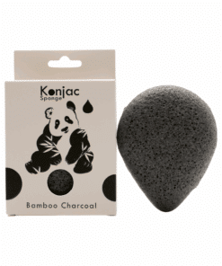 Ancient Wisdom Konjac Schwamm Bamboo Charcoal, tropfenförmig