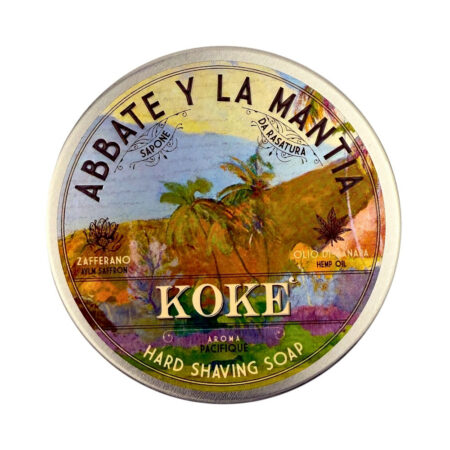 Abbate Y La Mantia Rasierseife Koke 80g, langanhaltende Freude