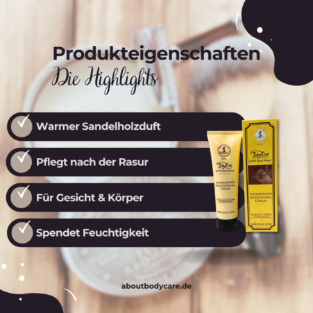 Taylor of Old Bond Street Gesichtscreme Sandalwood 75ml3
