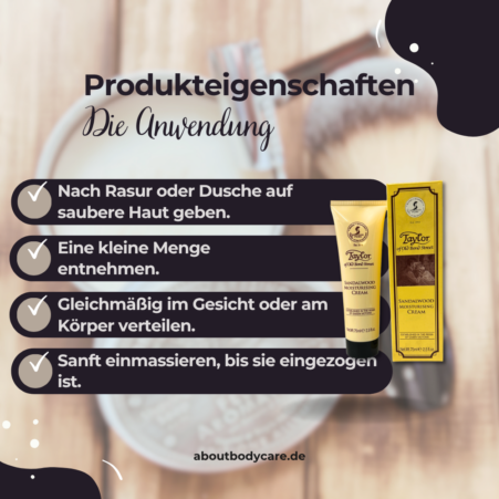 Taylor of Old Bond Street Gesichtscreme Sandalwood 75ml4