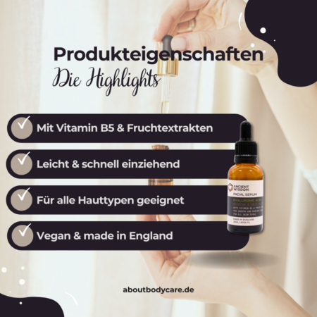 Ancient Wisdom Gesichtsserum Hyaluronsäure 30ml2