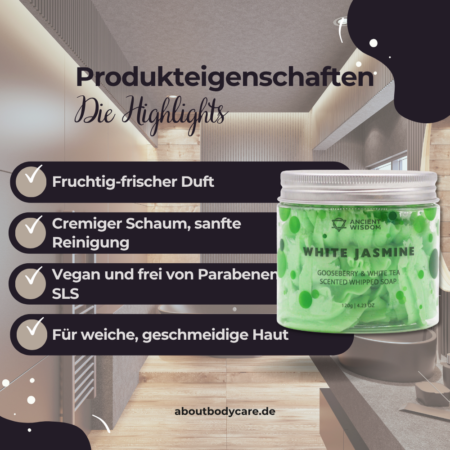 Ancient Wisdom Schlagseife White Jasmin 120g2