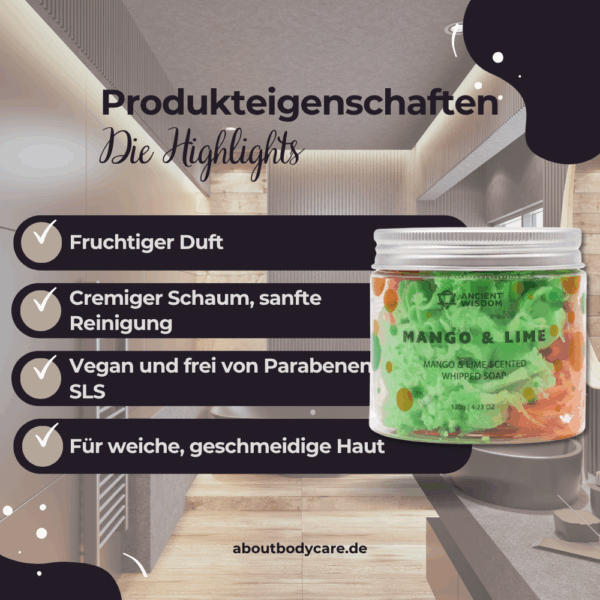 Ancient Wisdom Schlagseife Mango Lime 120g2