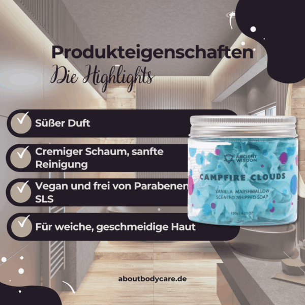 Ancient Wisdom Schlagseife Campfire Clouds 120g2