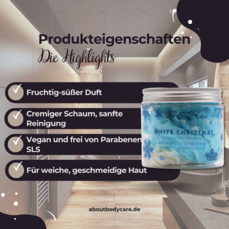 Ancient Wisdom Schlagseife White Christmas 120g2