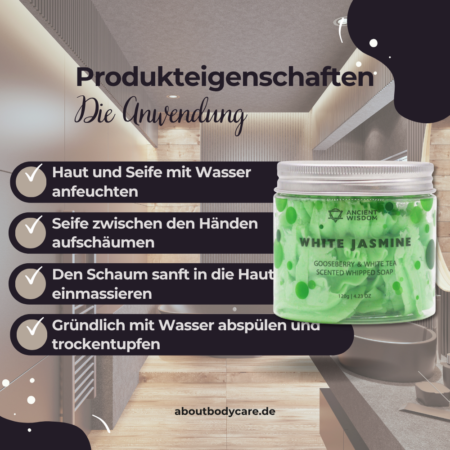 Ancient Wisdom Schlagseife White Jasmin 120g3