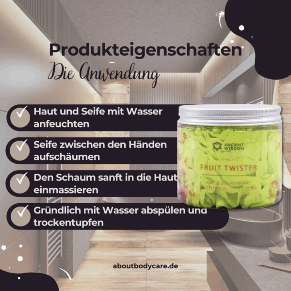 Ancient Wisdom Schlagseife Fruit Twister 120g3