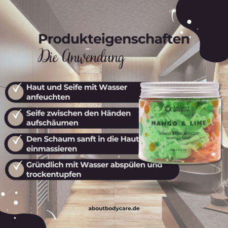 Ancient Wisdom Schlagseife Mango Lime 120g3