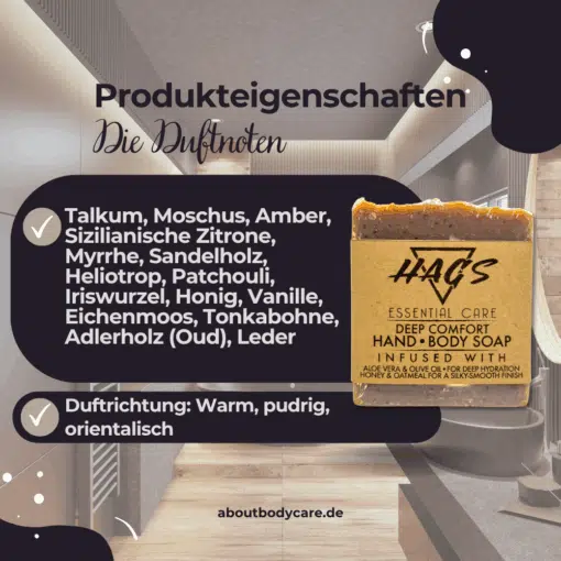 HAGS Körperseife Barberwood 115-125g1